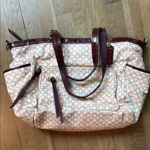 Coach Pink and Purple Diaper Bag LIKE NEW. Professionally cleaned.